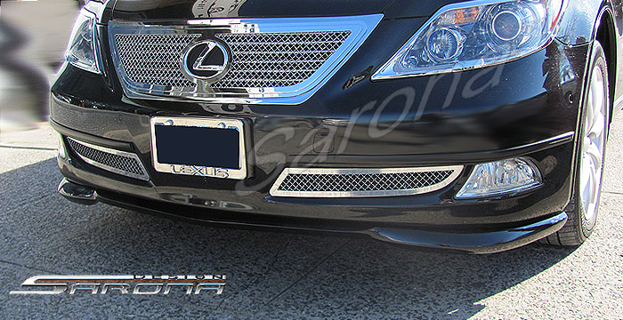 Custom Lexus LS460 Front Bumper Add-on  Sedan Front Lip/Splitter (2006 - 2009) - $350.00 (Part #LX-002-FA)